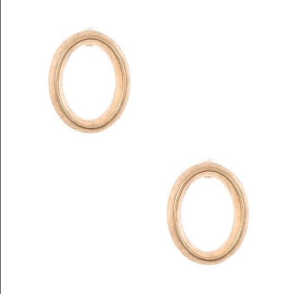 Oval Cut Out Earrings